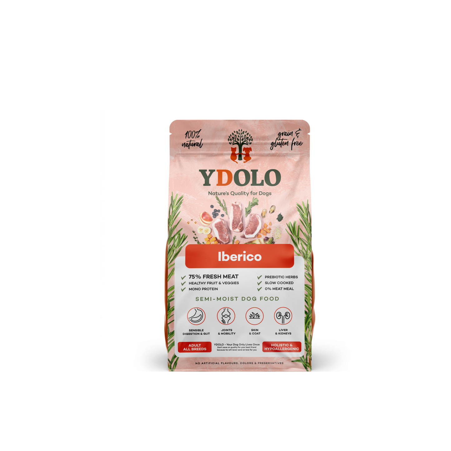 Hondenvoer - YDOLO -  Iberico Semi Moist brokken