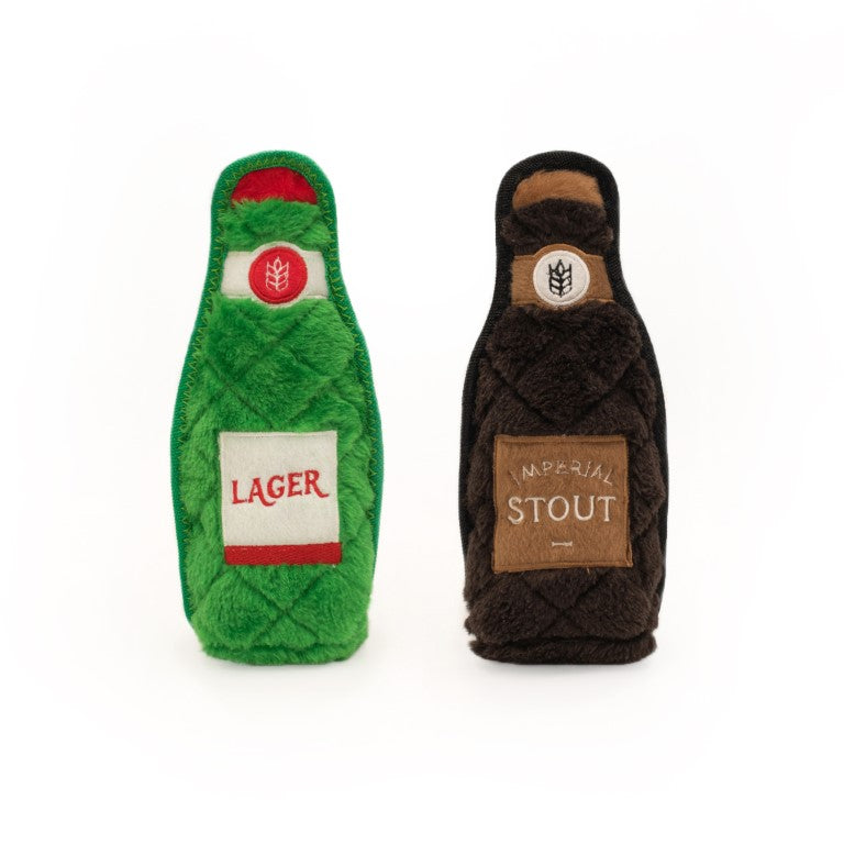 (Sterk) hondenspeelgoed - Z-Stitch Happy Hour Crusherz 2-pack Lager and Stout
