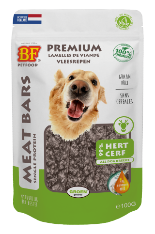 Vleesrepen voor honden - BF PetFood - Meat Bara Hert