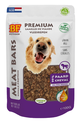 Vleesrepen voor honden - BF PetFood - Meat Bars paard