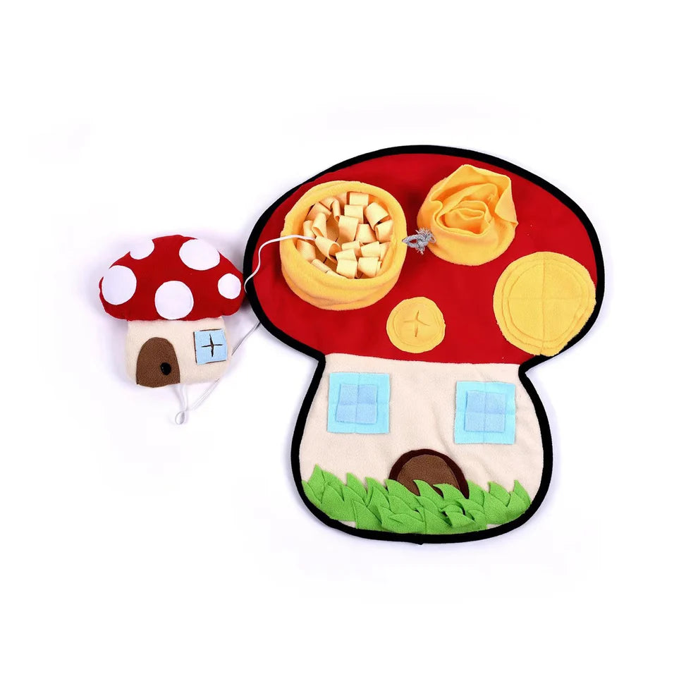 Snuffelspeelgoed voor honden - Cheerhunting - Snuffelmat paddenstoel