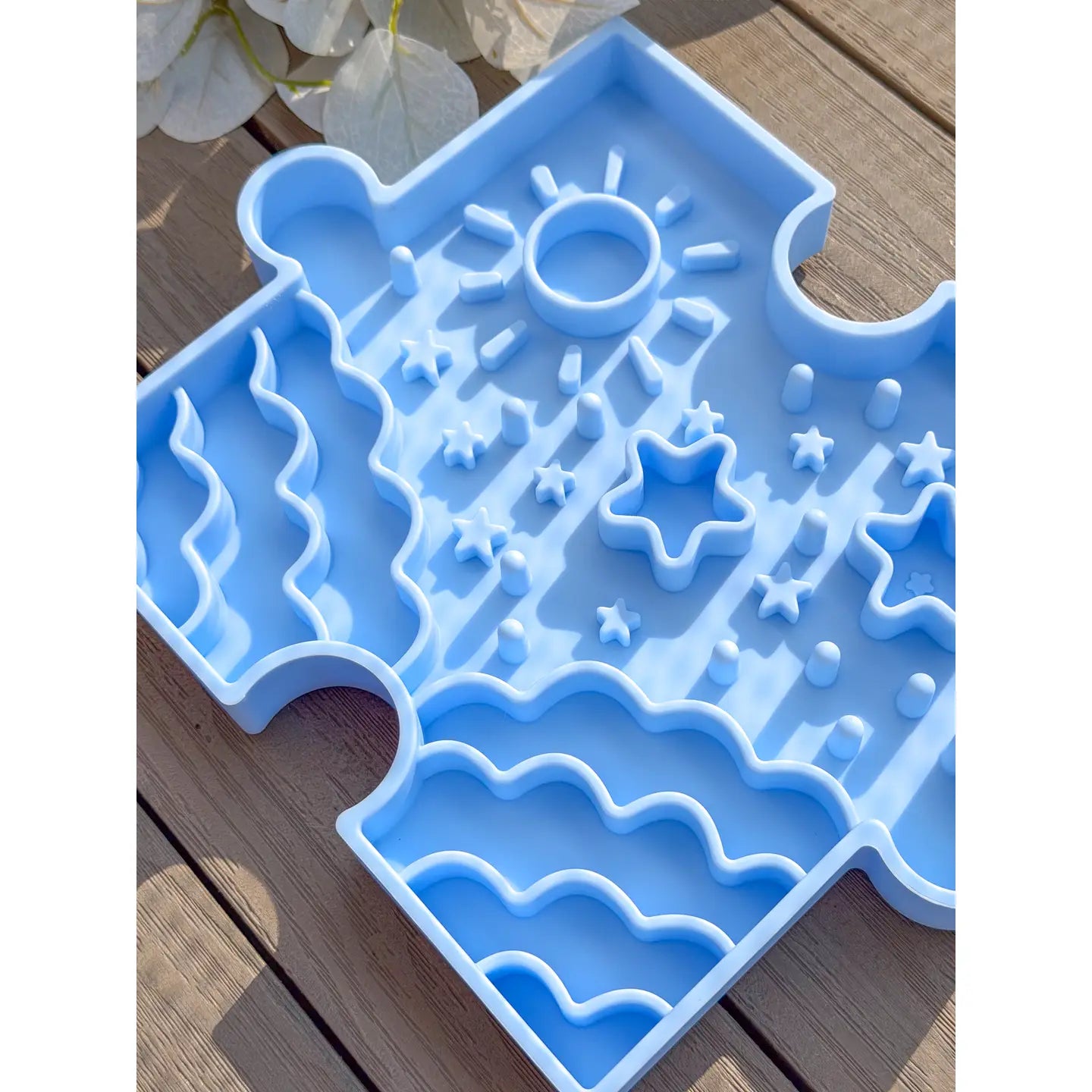 Doggotique - Puzzle Slow Bowl Sky - Roze, Groen en Blauw