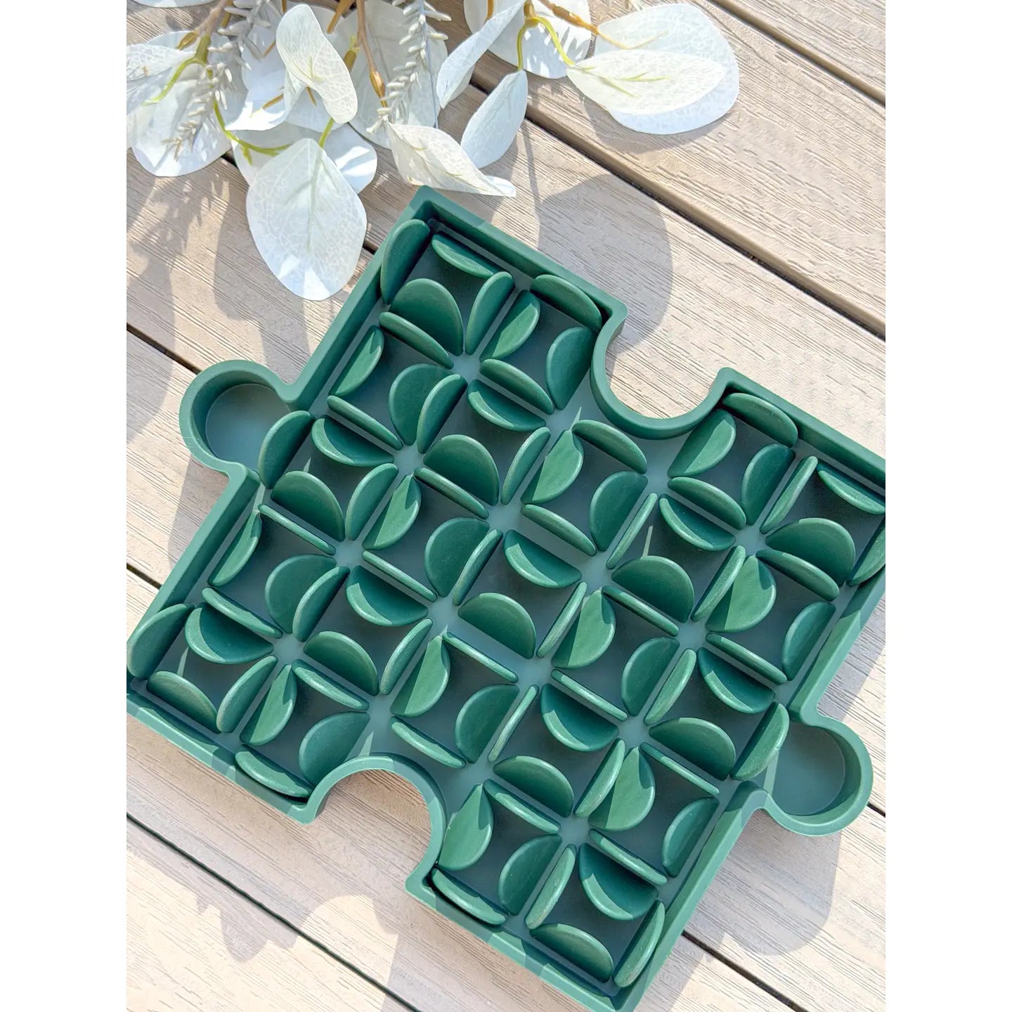 Doggotique - Puzzle Slow Bowl Grass - Roze, Groen en Blauw