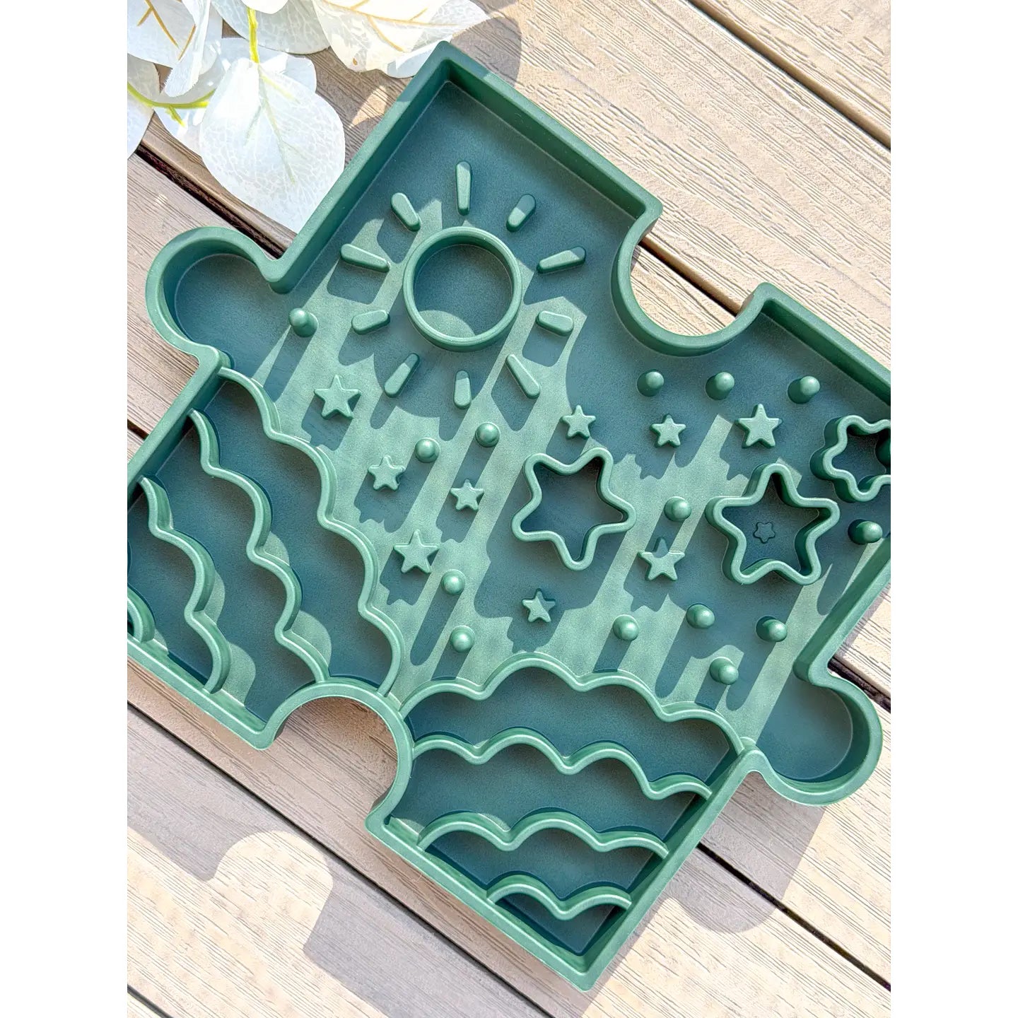 Doggotique - Puzzle Slow Bowl Sky - Roze, Groen en Blauw