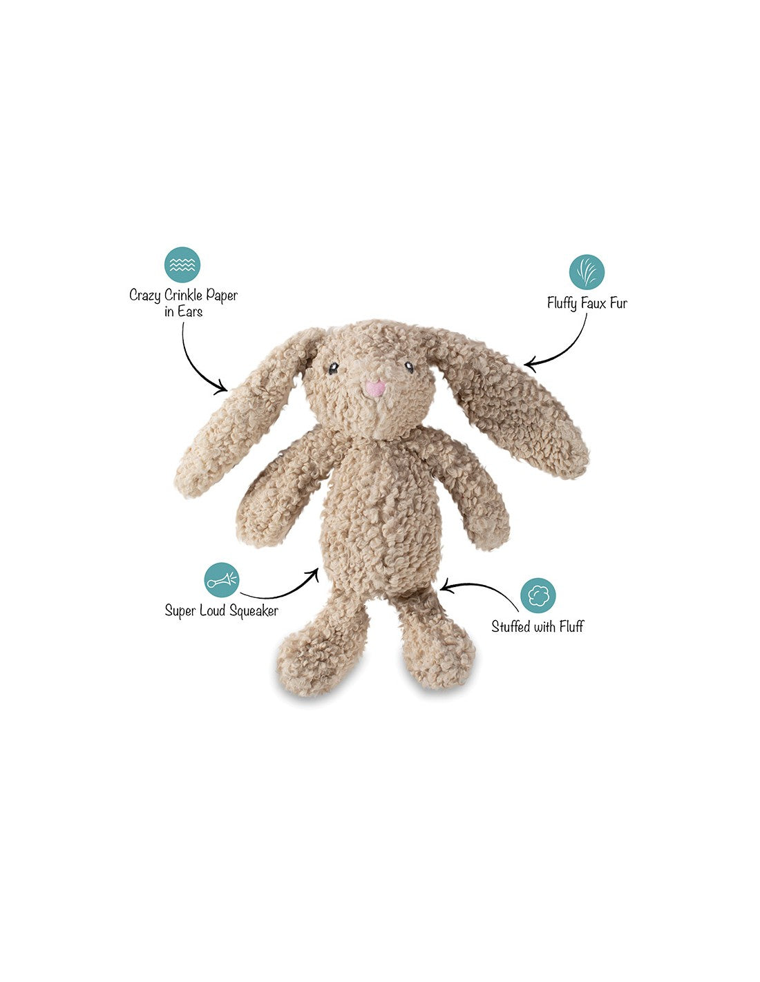 Hondenspeelgoed - Fringe - Love Bunny